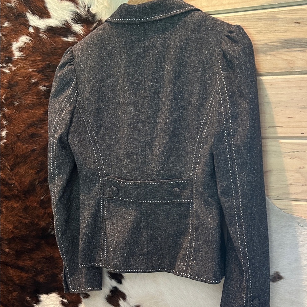 White House Black Market Dark Grey Blazer - Picture 9 of 10